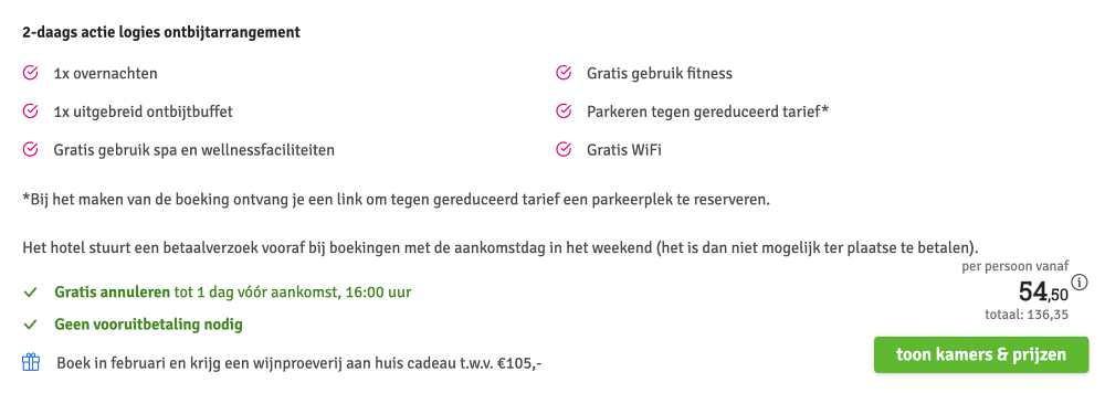 inntel den haag marina beach aanbieding