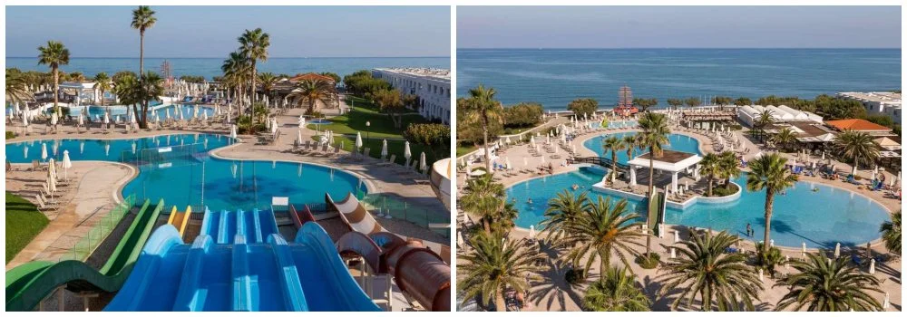 hotel met glijbanen Kreta