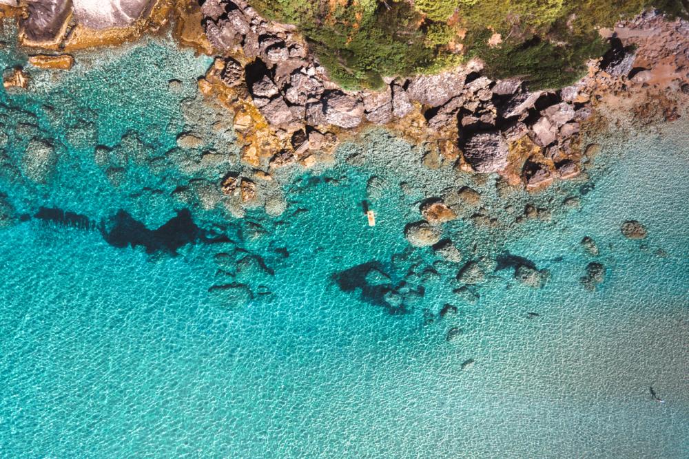 Snorkelen op het Griekse eiland Corfu (Europa)