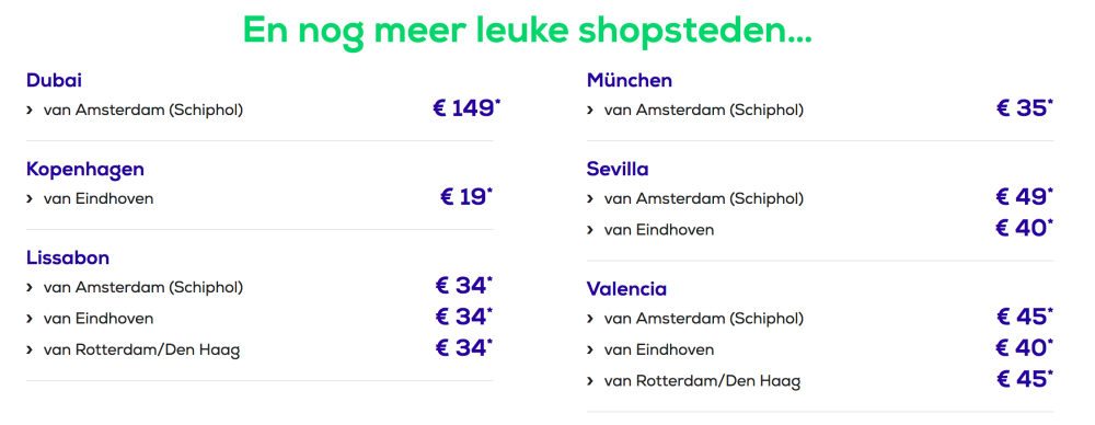 Transavia Black Friday 2022 | Vliegtickets V/a €19,- | OP=OP